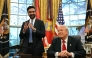 US President Donald Trump (R) meets with New York Mayor-elect Zohran Mamdani in the Oval Office of the White House in Washington, DC, on November 21, 2025. (Photo by Jim Watson / AFP)