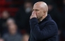 Liverpool's Dutch manager Arne Slot reacts during the English Premier League football match between Liverpool and Nottingham Forest at Anfield in Liverpool, north west England on November 22, 2025. (Photo by Darren Staples / AFP)