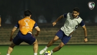 Syria players during a training session in Doha.