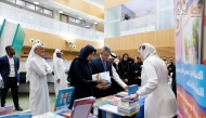 Minister of Education and Higher Education H E Lolwah bint Rashid Al Khater with other officials during the event.