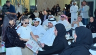 Minister of Social Development and Family H E Buthaina bint Ali Al Jaber Al Nuaimi inaugurating national digital platform to empower people with disabilities. 