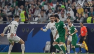 Palestine and Syria players in action during their final Group A match at Education City Stadium yesterday.