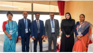 Minister of State for International Cooperation H E Maryam bint Ali bin Nasser Al Misnad meeting Minister of Labour of Sri Lanka H E Dr. Anil Jayantha Fernando and other officials yesterday.