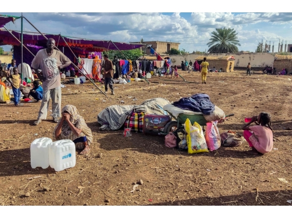 Sudanese people fleeing the Jazirah district arrive at a camp for the displaced in the eastern city of Gedaref on October 31, 2024. (Photo by AFP)