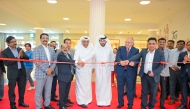 Vice-Chairman and Managing Director of Jumbo Electronics, Sajed Sulaiman; Director and CEO of Jumbo Electronics, CV Rappai; and other officials and guests inaugurating the store.