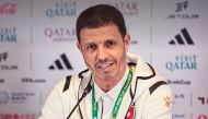 Jordan coach Jamal Sellami speaks during a press conference