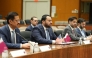 Minister of State at the Ministry of Foreign Affairs H E Dr. Mohammed bin Abdulaziz Al Khulaifi leading Qatar's delegation at the session. 