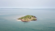  An aerial view of an island on the Bijagos Archipelago on Decemer 1, 2025. (Photo by Patrick Meinhardt / AFP)