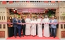 Officials from the Ministry of Municipality, the Ministry of Commerce and Industry, and LuLu Hypermarket Qatar launch the campaign at LuLu Hypermarket, Al Gharafa branch.
