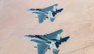 Fighter jets in action during the Gulf Shield Exercise in Saudi Arabia.