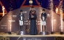 Qatar Olympic Committee President, Chairman of Al Shaqab, and President of the Doha Equestrian Tour Organizing Committee H E Sheikh Joaan bin Hamad Al Thani crowned the podium winners of CSI5* 1.60m Grand Prix Jump-Off at the Longines Outdoor Arena, Al Shaqab.
