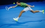 Daniil Medvedev of Russia hits a return during his men's singles final against Brandon Nakashima of the US at the Brisbane International tennis tournament in Brisbane on January 11, 2026. (Photo by Patrick Hamilton / AFP)