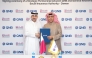 QNB Group CEO Abdulla Mubarak Al Khalifa and Director General of Daman Ahmed bin Ali Al Hammadi during the agreement signing.