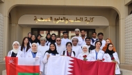WCM-Q students and staff with counterparts from the College of Medicine and Health Sciences at Sultan Qaboos University.