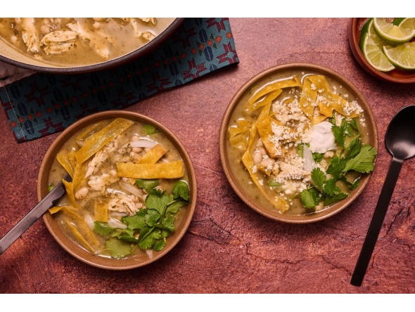 Tortilla Soup Verde. Photo credit: Lauren Bulbin/The Washington Post; food styling by Carolyn Robb

