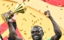 Senegal's forward #10 Sadio Mane holds the trophy after the Africa Cup of Nations (CAN) final football match between Senegal and Morocco at the Prince Moulay Abdellah Stadium in Rabat on January 18, 2026. (Photo by Sebastien Bozon / AFP)
