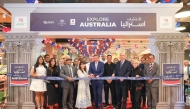 Ambassador of Australia to Qatar H E Shane Flanagan and Global Director of LuLu Group Dr. Mohamed Althaf with other officials and guests during the inauguration of Explore Australia.