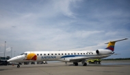 File photo of a Satena Airlines aircraft covering the route Bogota-Caracas is pictured upon arrival at Simon Bolivar International Airport in Venezuela, on November 9, 2022. (Photo by Federico PARRA / AFP)