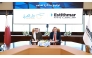 Chairman of the Doha Public Relations Forum and General Supervisor of the Public Relations platform of Dar Al Sharq Group Jassim Ibrahim Fakhro and Chief Executive Officer of Estithmar Holding Juan León signing the agreement.