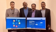 (From left) Davis Varghese, Jayakumar Madapattu, Dr. Varghese Koshy Panicker and Tins Varghese 

