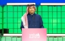 Prime Minister and Minister of Foreign Affairs H E Sheikh Mohammed bin Abdulrahman bin Jassim Al-Thani delivering a speech during the opening of Web Summit Qatar 2026.