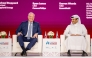 Minister of State for Energy Affairs, President, and CEO of QatarEnergy H E Saad Sherida Al-Kaabi and Chairman and CEO of ExxonMobil Darren W Woods during the session.