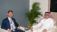 Minister of Communications and Information Technology, H E Mohammed bin Ali bin Mohammed Al Mannai with Managing Director – Global, Scale AI, Trevor Thompson during the meeting.