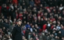 Manchester United's English interim head coach Michael Carrick looks on during the English Premier League football match between Manchester United and Fulham at Old Trafford in Manchester, north west England, on February 1, 2026. (Photo by Paul ELLIS / AFP)