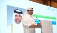 President of the Civil Service and Government Development Bureau and Secretary-General of the National Planning Council H E Dr Abdulaziz bin Nasser bin Mubarak Al Khalifa speaking at the event.
