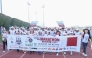 Rawabi officials, staff members and participants at the marathon.