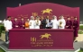 QREC Deputy CEO Ahmed Amanalla Al-Sheebani awarded trophies to the connections of Dubawi Spectre. PICS: Juhaim/QREC 