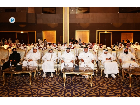 Chairman of Al Simaisma and Al Daayen Youth Center Nawaf Mohammed Al Mudahka with other officials and leaders during the event.  Pic: Salim Matramkot/The Peninsula