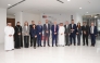 Victoria's Minister for Economic Growth and Jobs, Minister for Government Services, and Minister for Finance, The Hon. Danny Pearson; Australian Ambassador to Qatar H E Shane Flannagan; Barzan University College Vice-Chairman Dr. Hassan Bin Rashid Al Derham; and other officials during the visit.