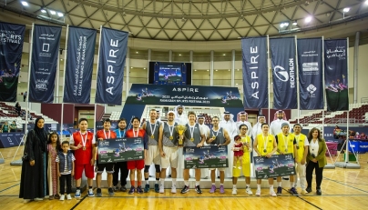 Winners and officials during the Ramadan Sports Festival 2025.