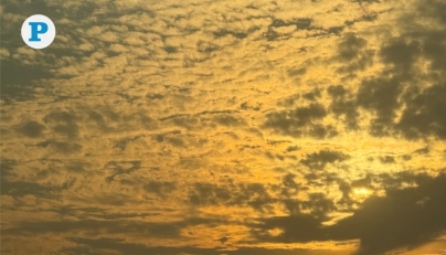 Golden hour hues illuminate a textured sky over Mesaimeer, Doha on December 25, 2025.
Photo by Vishnu Prasad KS / The Peninsula