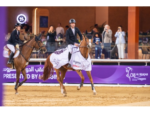 Belgian rider Pieter Devos and Jarina J won the CSI5* 1.50m Faults and Time event.
