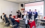 High school students present their research project to a panel of WCM-Q judges. The contest is part of WCM-Q’s Doctors of the Future Conference.