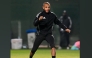 Al Gharafa's Yacine Brahimi during a training session.