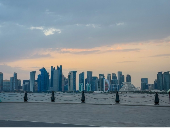 Doha Corniche on an overcast day. Picture clicked by The Peninsula reader Shafrin Karim 