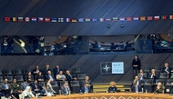 NATO Council members during the session.