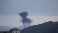 This picture taken from the southern Lebanese area of Marjeyoun on March 29, 2026 shows smoke as it rises from the site of an Israeli airstrike that targeted the outskirts of the village of Yohmor. (Photo by AFP)