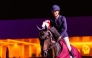 Cyrine Cherif celebrates astride Triple T Calamando Blue.