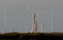 NASA's Artemis II Space Launch System rocket and Orion spacecraft sit on Launch Pad 39B at the Kennedy Space Center on March 30, 2026, in Cape Canaveral, Florida. Joe Raedle/Getty Images/AFP 