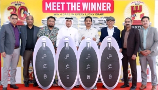 Safari Hypermarket hands over the cars to the winners of the third raffle draw.
