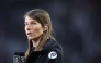 (FILES) Union Berlin's German assistant coach Marie-Louise Eta gives an interview prior to the German first division Bundesliga football match between RB Leipzig and Union Berlin in Leipzig, eastern Germany on February 4, 2024. (Photo by Ronny HARTMANN / AFP)