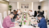 Qatar Chamber and Ministry of Commerce and Industry officials during the meeting.