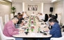 Qatar Chamber and Ministry of Commerce and Industry officials during the meeting.