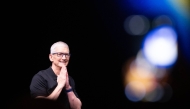 (Files) Apple CEO Tim Cook speaks during Apple's 