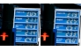 This combination of pictures created on April 25, 2026 shows a pricing board showing gas price at a gas station before noon (L) and gas price at a gas station after noon in Berlin on April 25, 2026. Photo by TOBIAS SCHWARZ / AFP