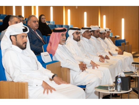 Assistant Undersecretary for Commercial Affairs at the Ministry of Commerce and Industry, H E Saleh Abdullah Al Manna with other officials during the event.